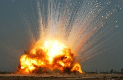 انفجار نارنجک صوتی در منطقه اسپیچ سراوان