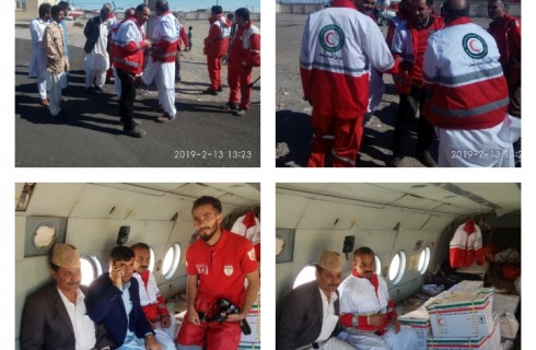 اعزام یک فروند بالگرد جهت امدادرسانی به سیل زدگان شهرستان دلگان